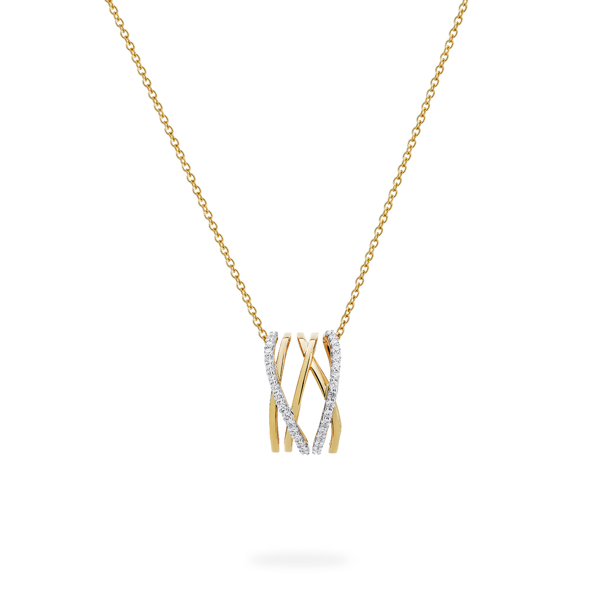 Diamond and Yellow Gold Pendant Birks